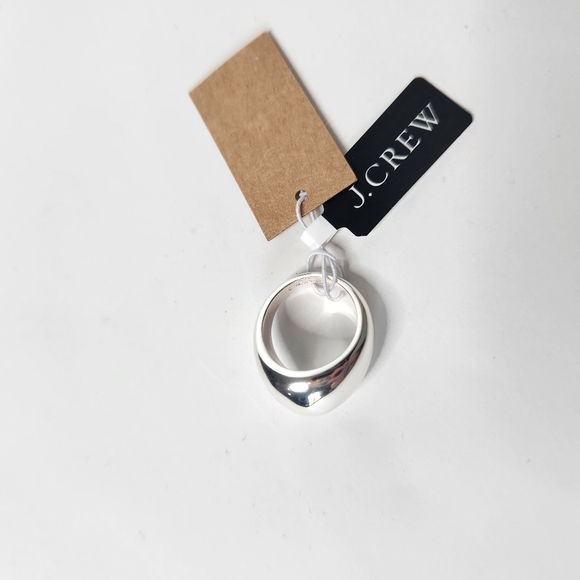 J. Crew Size 5 6 Domed Ring Silver Toned - Picture 3 of 5